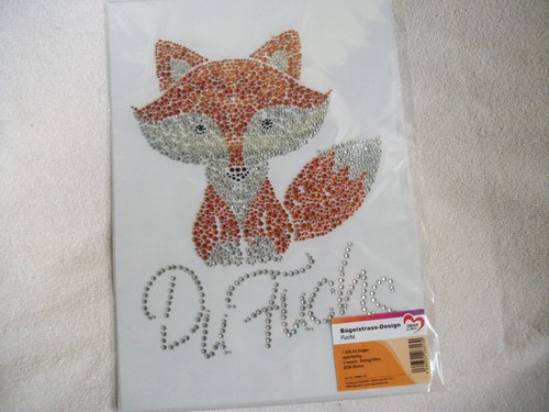 Bügelstrass design fuchs - bügelstrass-design, "du