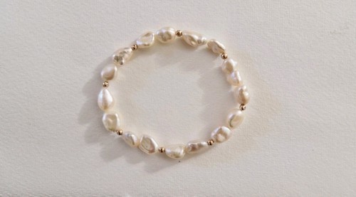 Keshi perlen armband mit - keshi,