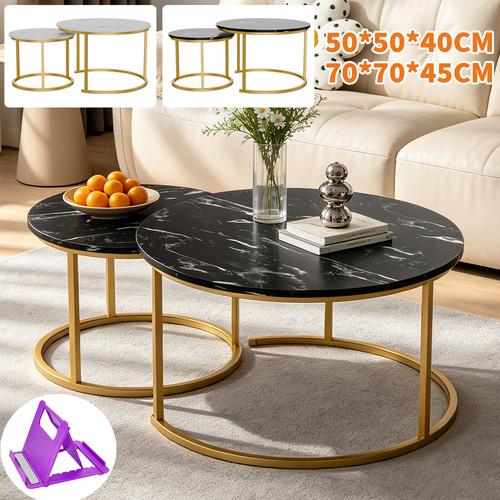 Couchtisch rund 2er - , set