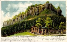 Litho Königstein an der Elbe