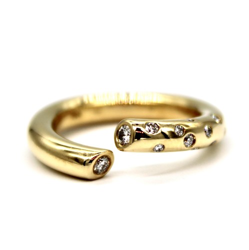 750 gelbgold ring - 750, brillant