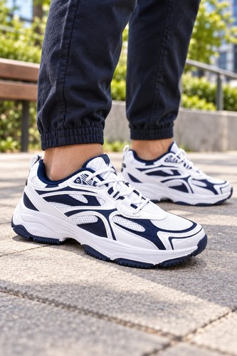 Herren sneaker weiß blau - weiß, mesh