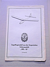 DDR  GST  Bastelbogen - Bauplan  Segelflugmodell - Flugzeug  --  1952  -