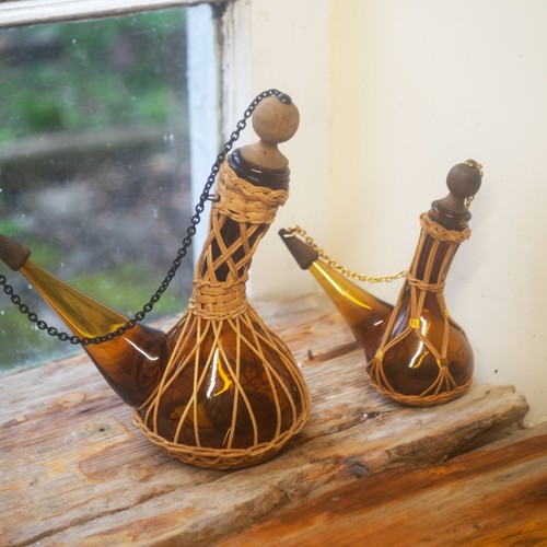 2er set vintage porron - set,