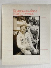 Graham Hill F1 Rennfahrer Motorsportlegende 1974 TV Times VTG Pressefoto