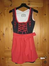 Vintage Dirndl Gr. 36 * Marke Oscartrachten * klassisch Blau & Rot * Wiesn