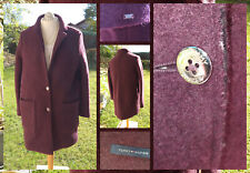 Tommy Hilfiger Damen Mantel Kurzmantel Jacke in aubergine Gr. L 40-42