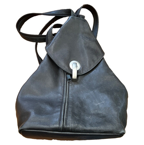 Damen rucksack schwarz leder - damen,