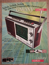 ORIGINAL REKLAME WERBUNG 1971 NORDMENDE Galaxy Transistorkoffer, Radio 