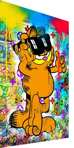 Leinwand bilder garfield katze - leinwand,