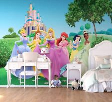 Prinzessin Mädchen Schlafzimmer Tapete Wandkunst 360x270 CM Wandbild Burg Blick