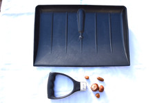 Schneeschieber mit D-Griff 42 x 28 cm Kunststoff Schieber Schaufel Griff