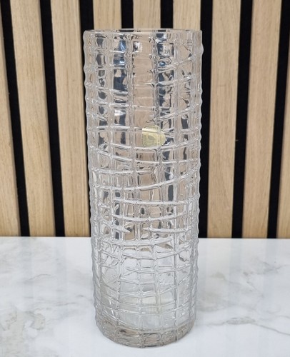 Vintage glasvase zylinder - vintage,