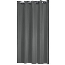 Sealskin Textil Duschvorhang Coloris, Farbe: Grau, B x H: 180 x 200 cm