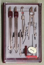 Original rOtring Zirkel-Set / 7-teilig / TOP-Zustand
