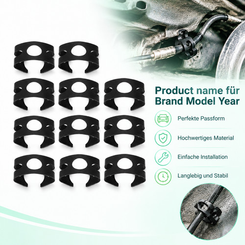 10x halter bremsschlauch - halter,