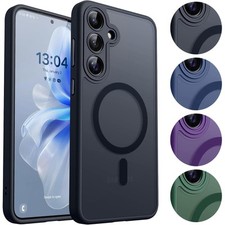 MagSafe Hülle für Samsung Galaxy Schutzhülle Silikon Hard Case Kameraschutz matt