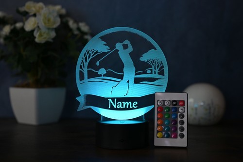 Personalisierte led golfer - led,