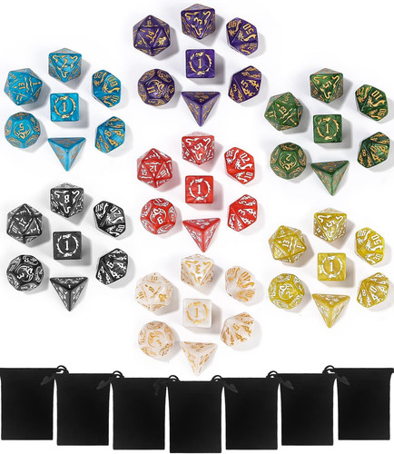 Polyedrische würfel set - polyedrische, set,7