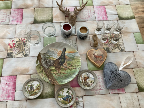 Deko set jagd - jagd, porzellan