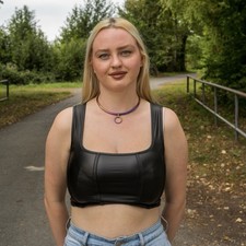 6mm massiver Damen Edelstahl Halsreif gebogener der O abschließbar