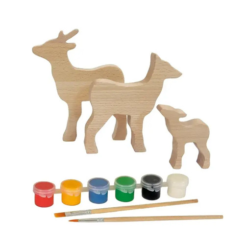 Rehfamilie holz kreativ - holz,