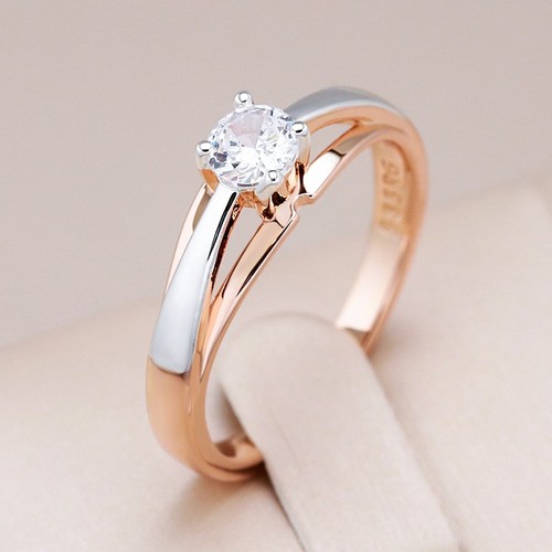 Ring mit 585er - , rolled