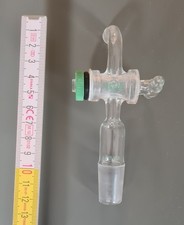 Glas-Hahn mit Schliff – Laborglas, NS 19/26, Borosilikatglas