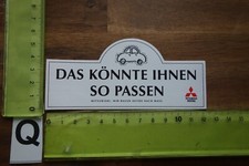 Alter Aufkleber Autohaus Werkstatt Automobil MITSUBISHI Motors COLT Carisma