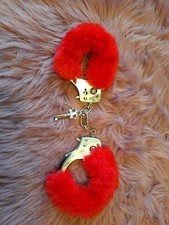 Plüsch Handschellen - Voll witziges Accessoire  Fasching Junggesellenabschied