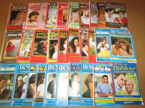 Romanhefte dünn gemischt - 30,