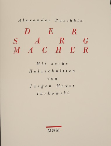 1998 puschkin der sargmacher - der,