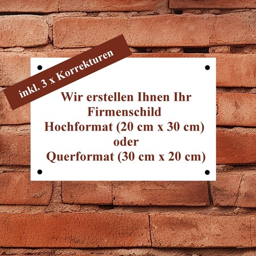 Firmenschild werbeschild - firmenschild,,