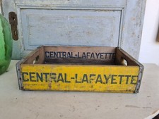 A1551 Getränkekiste | CENTRAL - LAFAYETTE | Holzkiste | USA Vintage | 50er 60er