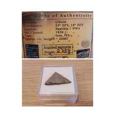 Gibeon Meteorit 2,33g Eisen