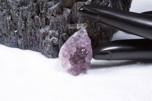 Edelstein anhänger amethyst - edelstein,