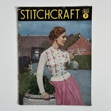 Stitchcraft July 1952 original vintage Strickanleitungen und Handarbeiten