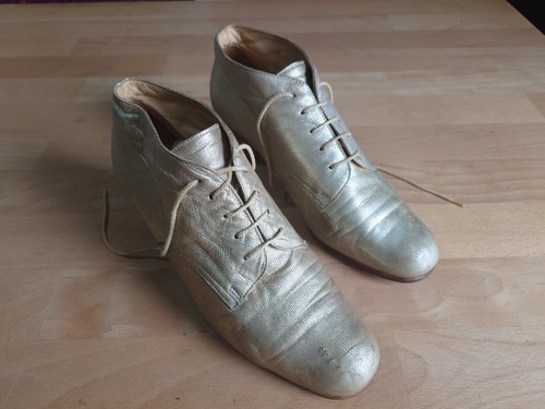 Damen stiefelette goldfarben - damen-stiefelette,