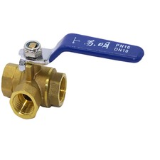 3-Wege Kugelhahn 1/4"-1" mit