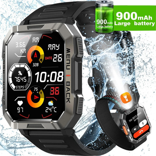 Smartwatch herren militär - herren,