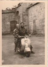 Vintage Foto Paar auf NSU