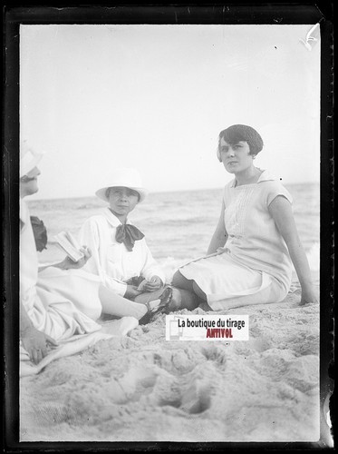 Familie meer strand - strand,, alte