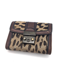 Fossil Portemonnaie Leoparden Muster | Vintage Geldbörse Geldbeutel Leder SL2952