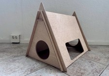 Bunny Zeltbett Schlafplatz Kaninchen Holz Höhle Kaninchenhöhle Meerschweinchen