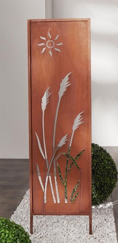 Metall deko schild mit - mit, schilf