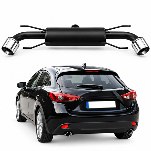 Sportauspuff für mazda ab - für, 3