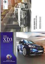 BMW X3 + ALPINA XD3 Biturbo Bedienungsanleitung F25 2013 / 2016 Handbuch  BA