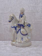 Porzellan Design Figurengruppe Pferd Liebespaar Rokokostil - Vintage - 20 cm