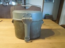 Aluminium Alu Essenbehälter Thermoschüssel Henkelmann Feldgeschirr Militaria