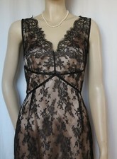 Spitzenkleid 36 38 schwarz